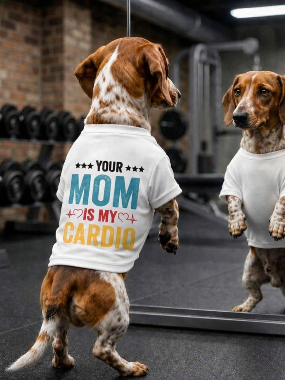 Your Mom is My Cardio Pet Shirt